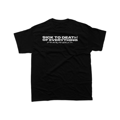 SICK TO DEATH TEE (BLACK)