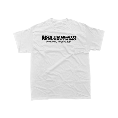 SICK TO DEATH TEE (WHITE)